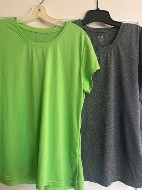 C9 by Champion Lime Green and Charcoal Short Sleeve Tees